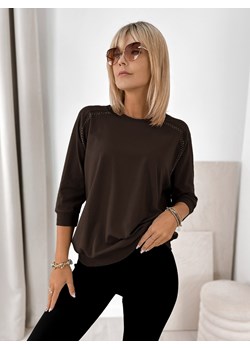 bluzka constance ciemnobrązowa one size ze sklepu UBRA w kategorii Bluzki damskie - zdjęcie 187361189