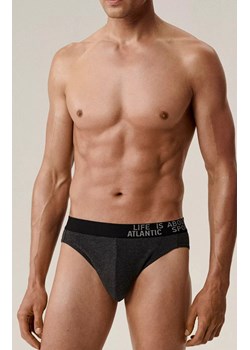 Atlantic 3-pack slipy męskie sport 3MP-209-SZMC/CEMC/BRM, Kolor brązowo-szary, Rozmiar XL, ATLANTIC ze sklepu Intymna w kategorii Majtki męskie - zdjęcie 187361216