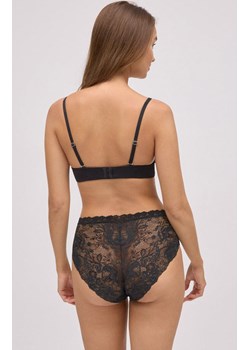 Bawełniane figi damskie z wysokim stanem i czarną koronką 19482, Kolor czarny, Rozmiar M, YSABEL MORA ze sklepu Intymna w kategorii Majtki damskie - zdjęcie 187361325