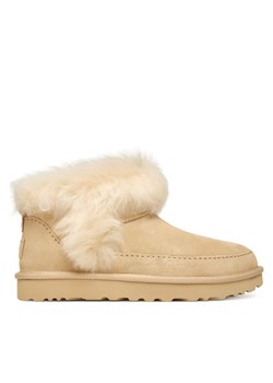 Śniegowce Ugg W Classic Ultra Mini Chalet 1173832 Beżowy ze sklepu eobuwie.pl w kategorii Śniegowce damskie - zdjęcie 187362447