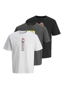 Jack&Jones Komplet 3 t-shirtów Holiday Skull 12294420 Kolorowy Regular Fit ze sklepu MODIVO w kategorii T-shirty męskie - zdjęcie 187362659