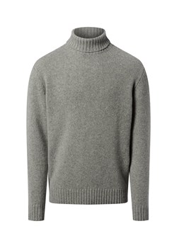 Nils Sundström Sweter męski Mężczyźni wełna ze strzyży jasny szary marmurkowy ze sklepu vangraaf w kategorii Swetry męskie - zdjęcie 187363025