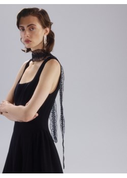 Reserved - Wąski szal - czarny ze sklepu Reserved w kategorii Szaliki i chusty damskie - zdjęcie 187363759