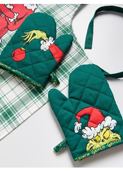 Reserved - Świateczny fartuch Grinch - ciemnozielony ze sklepu Reserved w kategorii Fartuchy kuchenne - zdjęcie 187364009