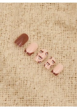 Sinsay - Sztuczne paznokcie kwadraty z motywem misia - brązowy ze sklepu Sinsay w kategorii Sztuczne paznokcie - zdjęcie 187364607