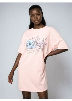 Sinsay - Bawełniana piżama dwuczęściowa Stitch - różowy ze sklepu Sinsay w kategorii Piżamy damskie - zdjęcie 187364616