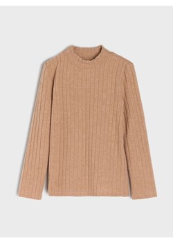 Sinsay - Prążkowany sweter - brązowy ze sklepu Sinsay w kategorii Swetry dziewczęce - zdjęcie 187364668