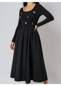 Sinsay - Sukienka maxi z ozdobnymi cyrkoniami - czarny ze sklepu Sinsay w kategorii Sukienki - zdjęcie 187364675