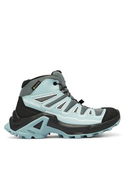 Trekkingi Salomon X Ultra Mid Gore-Tex L47746100 Zielony ze sklepu eobuwie.pl w kategorii Buty sportowe damskie - zdjęcie 187364726