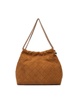Torebka Tory Burch Fleming Suede 166064 Brązowy ze sklepu eobuwie.pl w kategorii Torebki damskie - zdjęcie 187364735