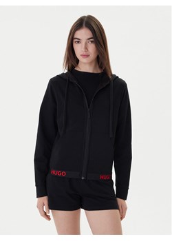 Hugo Bluza Sporty Logo 50520504 Czarny Relaxed Fit ze sklepu MODIVO w kategorii Bluzy damskie - zdjęcie 187365219