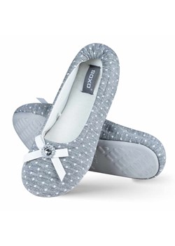 Kapcie Baleriny Damskie z Kokardką i Diamencikiem ze sklepu Sklep SOXO w kategorii Kapcie damskie - zdjęcie 187365727