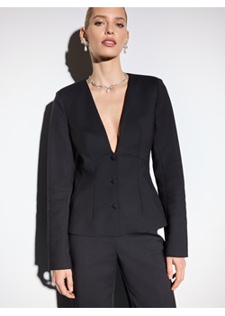 Mohito - Taliowana marynarka - czarny ze sklepu Mohito w kategorii Marynarki damskie - zdjęcie 187365908