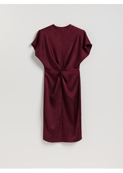 Reserved - Sukienka w zwierzęcy wzór - bordowy ze sklepu Reserved w kategorii Sukienki - zdjęcie 187366179