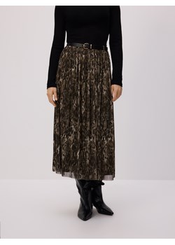 Reserved - Plisowana spódnica z paskiem - wielobarwny ze sklepu Reserved w kategorii Spódnice - zdjęcie 187366428