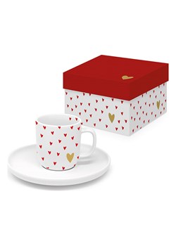 ppd Filiżanka &quot;Little Hearts&quot; w kolorze czerwono-białym do espresso - 100 ml ze sklepu Limango Polska w kategorii Dzbanki i zaparzacze - zdjęcie 187367535