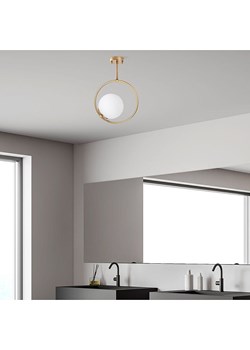 Opviq Lampa sufitowa w kolorze złoto-białym - 26 x 39 cm ze sklepu Limango Polska w kategorii Oświetlenie - zdjęcie 187367659