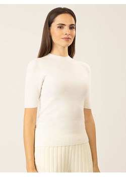 APART Wełniana koszulka w kolorze kremowym ze sklepu Limango Polska w kategorii Bluzki damskie - zdjęcie 187367906