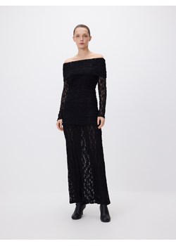 Reserved - Strukturalna sukienka maxi - czarny ze sklepu Reserved w kategorii Sukienki - zdjęcie 187368589