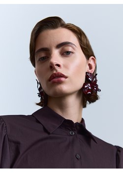 Reserved - Kolczyki w kształcie kwiatów - bordowy ze sklepu Reserved w kategorii Kolczyki - zdjęcie 187368666