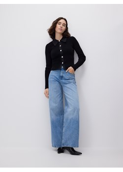 Reserved - Bluzka z wiskozą - czarny ze sklepu Reserved w kategorii Bluzki damskie - zdjęcie 187368686