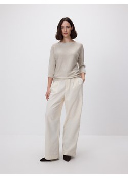 Reserved - Sweter z metalizowaną nitką - złoty ze sklepu Reserved w kategorii Swetry damskie - zdjęcie 187368746