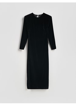 Reserved - Welurowa sukienka - czarny ze sklepu Reserved w kategorii Sukienki - zdjęcie 187368796