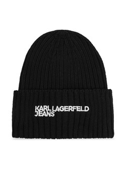 Czapka Karl Lagerfeld Jeans A1W33004 Czarny ze sklepu eobuwie.pl w kategorii Czapki zimowe damskie - zdjęcie 187368975