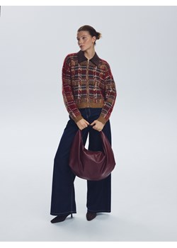 Reserved - Torebka hobo - bordowy ze sklepu Reserved w kategorii Torebki hobo - zdjęcie 187369547