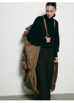 Reserved - Puchowa kurtka z kapturem - brązowy ze sklepu Reserved w kategorii Płaszcze damskie - zdjęcie 187369768