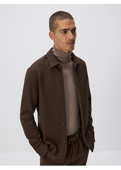 Reserved - Gładka koszula slim fit - brązowy ze sklepu Reserved w kategorii Koszule męskie - zdjęcie 187369776
