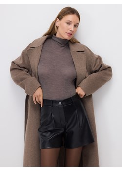 Reserved - Szorty z imitacji skóry - czarny ze sklepu Reserved w kategorii Szorty - zdjęcie 187369795