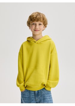 Reserved - Bluza oversize z kapturem - jasnożółty ze sklepu Reserved w kategorii Bluzy chłopięce - zdjęcie 187369828