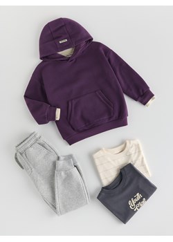 Reserved - Bluza oversize z kapturem - fioletowy ze sklepu Reserved w kategorii Bluzy chłopięce - zdjęcie 187369837