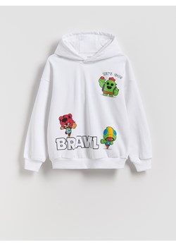 Reserved - Bluza Brawl Stars - biały ze sklepu Reserved w kategorii Bluzy chłopięce - zdjęcie 187369859