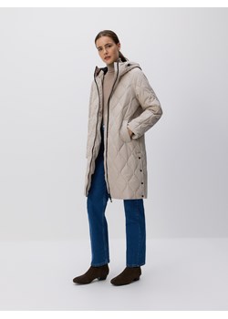 Reserved - Pikowana kurtka - beżowy ze sklepu Reserved w kategorii Płaszcze damskie - zdjęcie 187369937