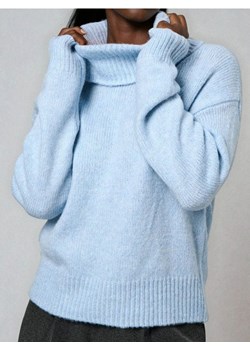 Sinsay - Klasyczny golf z domieszką wełny - niebieski ze sklepu Sinsay w kategorii Swetry damskie - zdjęcie 187370299