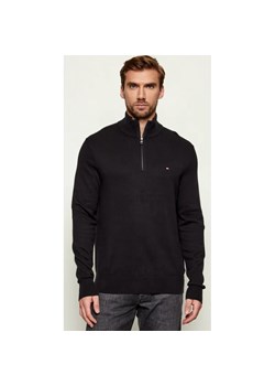 Tommy Hilfiger Sweter ZIP MOCK | Regular Fit | z dodatkiem kaszmiru ze sklepu Gomez Fashion Store w kategorii Swetry męskie - zdjęcie 187370365