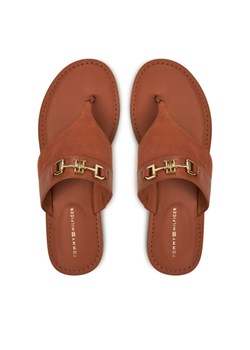 Tommy Hilfiger Japonki FW0FW08506 Brązowy ze sklepu MODIVO w kategorii Klapki damskie - zdjęcie 187370987