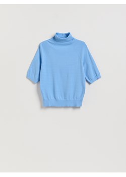 Reserved - Sweter z golfem - jasnoniebieski ze sklepu Reserved w kategorii Swetry damskie - zdjęcie 187371279