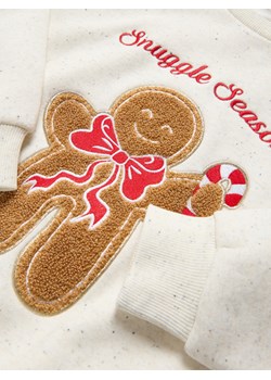 Reserved - Świąteczna bluza z pierniczkiem - złamana biel ze sklepu Reserved w kategorii Bluzy dziewczęce - zdjęcie 187371285