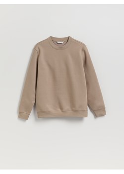 Reserved - Gładka bluza z bawełną - beżowy ze sklepu Reserved w kategorii Bluzy męskie - zdjęcie 187371398