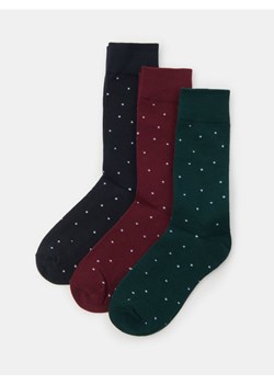 Sinsay - Prążkowane skarpetki 3 pack - wielobarwny ze sklepu Sinsay w kategorii Skarpetki męskie - zdjęcie 187371816