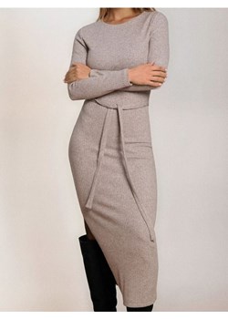 Sinsay - Sukienka maxi dresowa - beżowy ze sklepu Sinsay w kategorii Sukienki - zdjęcie 187371819