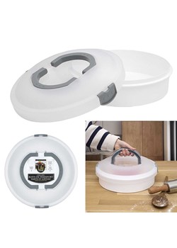 COOK CONCEPT Forma w kolorze białym do transportu ciast - Ø 28 cm ze sklepu Limango Polska w kategorii Pojemniki kuchenne - zdjęcie 187372368