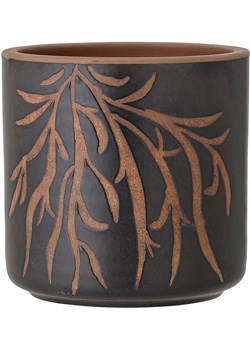 Bloomingville Doniczka &quot;Dres&quot; w kolorze czarnym - wys. 16 x Ø 16 cm ze sklepu Limango Polska w kategorii Doniczki i osłonki - zdjęcie 187372387