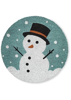 Madre Selva Wycieraczka &quot;Navidad&quot; w kolorze niebiesko-białym - Ø 65 cm ze sklepu Limango Polska w kategorii Dom - zdjęcie 187372508