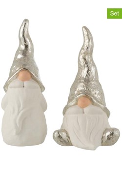 J Line Dekoracje (2 szt.) w kolorze srebrno-białym - 30 x 34,5 cm ze sklepu Limango Polska w kategorii Dekoracje - zdjęcie 187372648