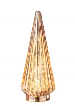 J Line Dekoracja LED &quot;Christmas tree&quot; w kolorze jasnoróżowym - wys. 33 x Ø 11,5 cm ze sklepu Limango Polska w kategorii Dekoracje - zdjęcie 187372649