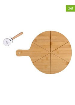Alpina 2-częściowy zestaw w kolorze jasnobrązowym do pizzy - Ø 34 cm ze sklepu Limango Polska w kategorii Deski - zdjęcie 187372899